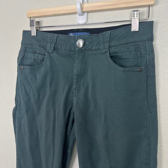 Democracy Women's Size 6 "Ab"solution® Colored Ankle‎ Skimmer Pants Teal Blue - Picture 2 of 9